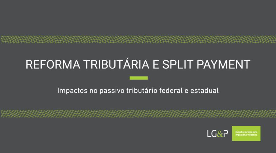 Diagrama representando o split payment com CBS e IBS sendo direcionados automaticamente a órgãos arrecadadores por meio de banco custodiante
